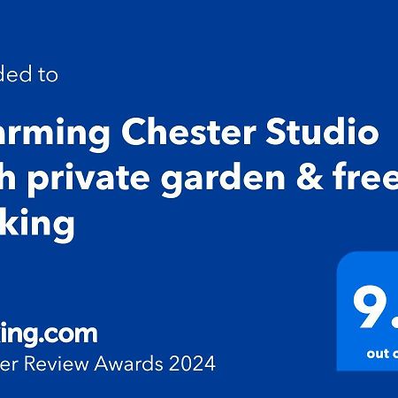Charming Chester Studio With Private Garden & Free Parking Exterior foto